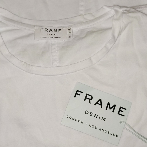 NWT Frame Denim Jersey Short Sleeve Crew Neck - Picture 4 of 6